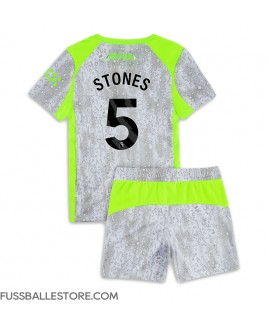 Günstige Manchester City John Stones #5 3rd trikot Kinder 2025-26 Kurzarm (+ Kurze Hosen)